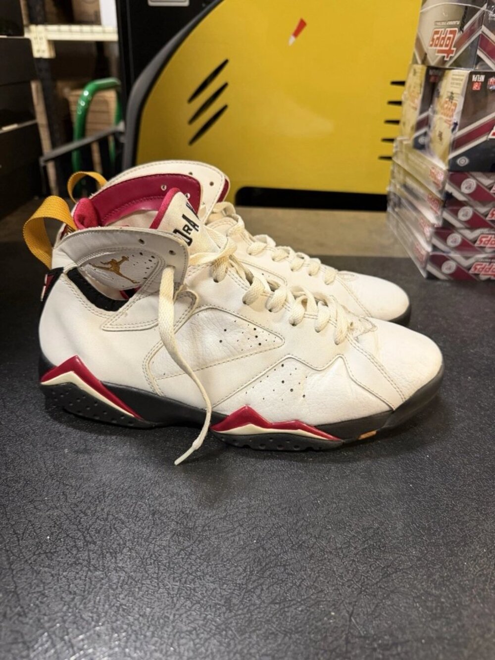 WORN Men’s Air Jordan 7 Retro Cardinal (2011) 304775-104 Size 9.5 NO BOX